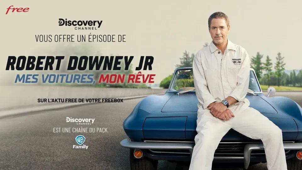 Profitez d'un épisode offert du programme "Robert Downey JR: Mes voitures, mon rêve" avec Discovery Channel