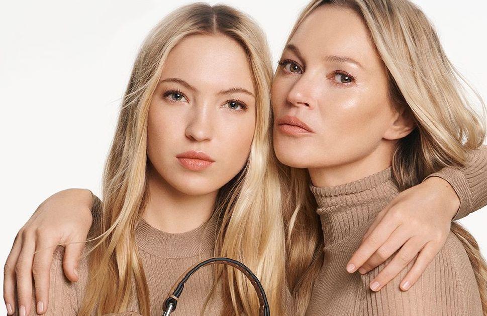 Kate Moss et sa fille Lila Grace : un duo complice et envoûtant en total look nude pour Fendi