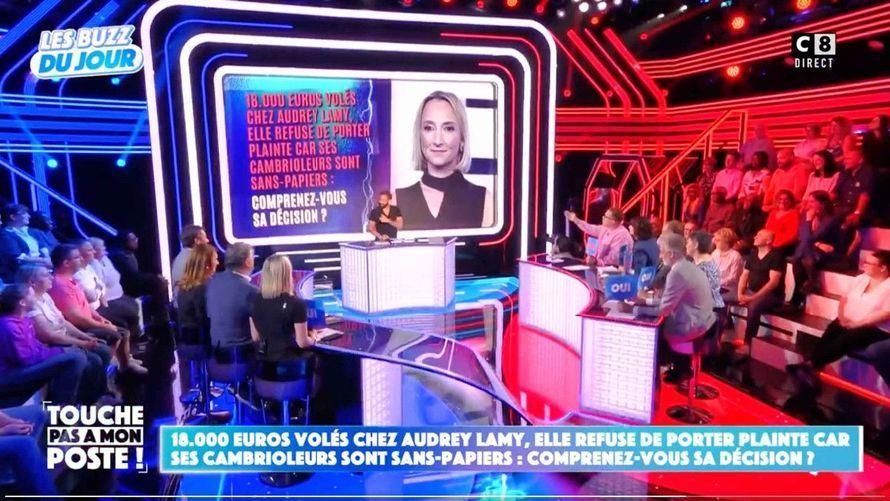 "Faut arrêter d'avoir de la peine pour la terre entière" : Audrey Lamy fracassée dans TPMP, après son cambriolage