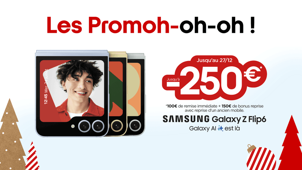 Promotions Noël Free mobile 2024 : Jusqu'à -250€ sur les smartphones Premium