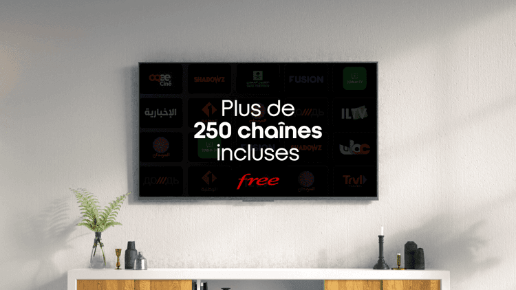 Découvrez le nouveau plan de chaînes de votre Freebox avec plus de 250 chaînes incluses dans le bouquet basique