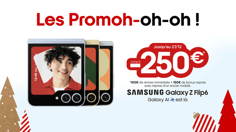 Promotions Noël Free mobile 2024 : Jusqu'à -250€ sur les smartphones Premium