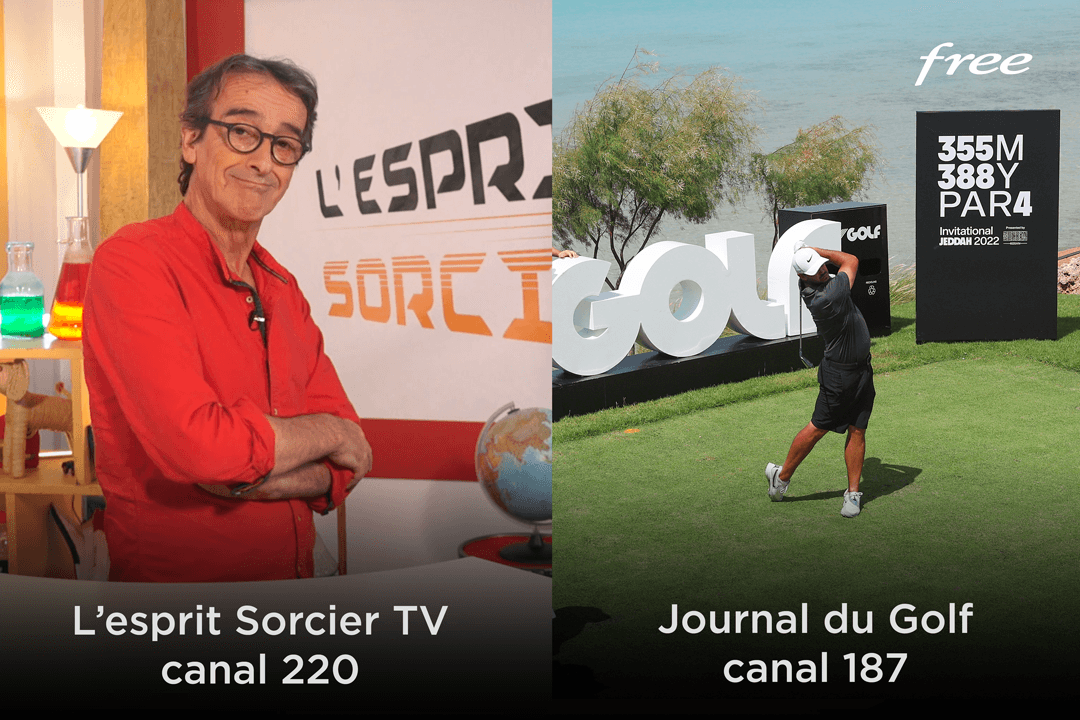 Journal du Golf et L’Esprit Sorcier TV, découvrez deux nouvelles chaînes incluses sur votre Freebox