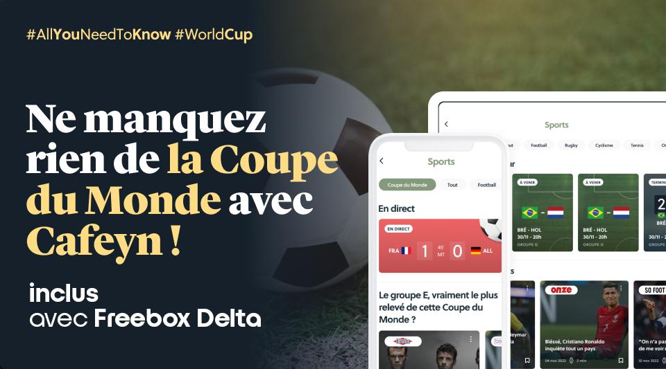 Cafeyn se met aux couleurs de la Coupe du Monde 2022 avec de nouvelles fonctionnalités !