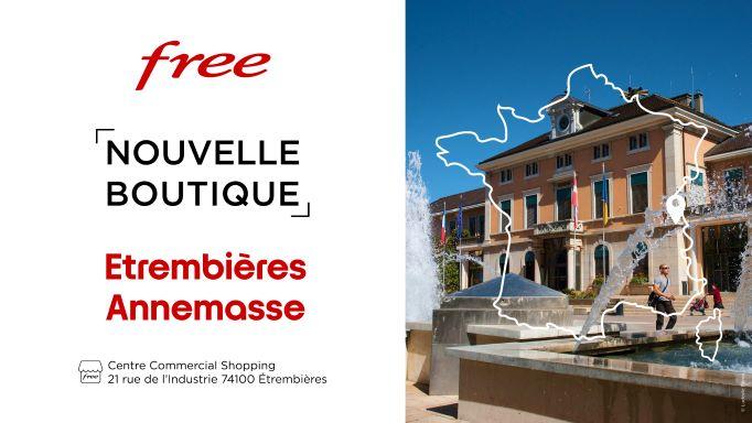 Découvrez la nouvelle boutique Free du centre commercial d’Etrembières