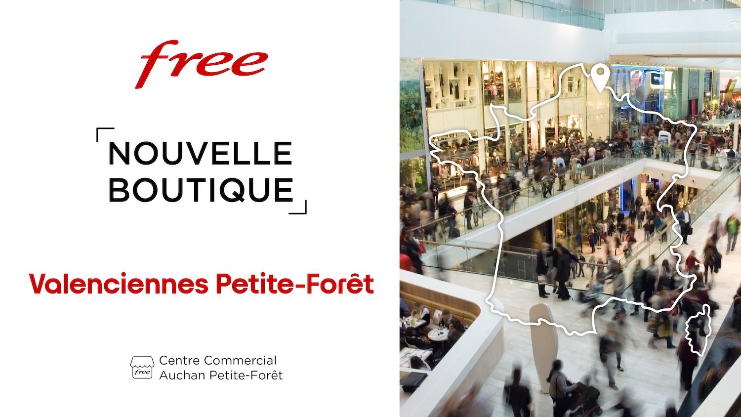 Découvrez la nouvelle boutique Free de Valenciennes Petite-Forêt