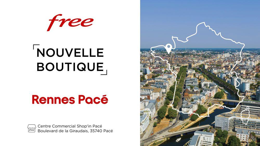 Une nouvelle boutique Free à découvrir à Rennes Pacé !