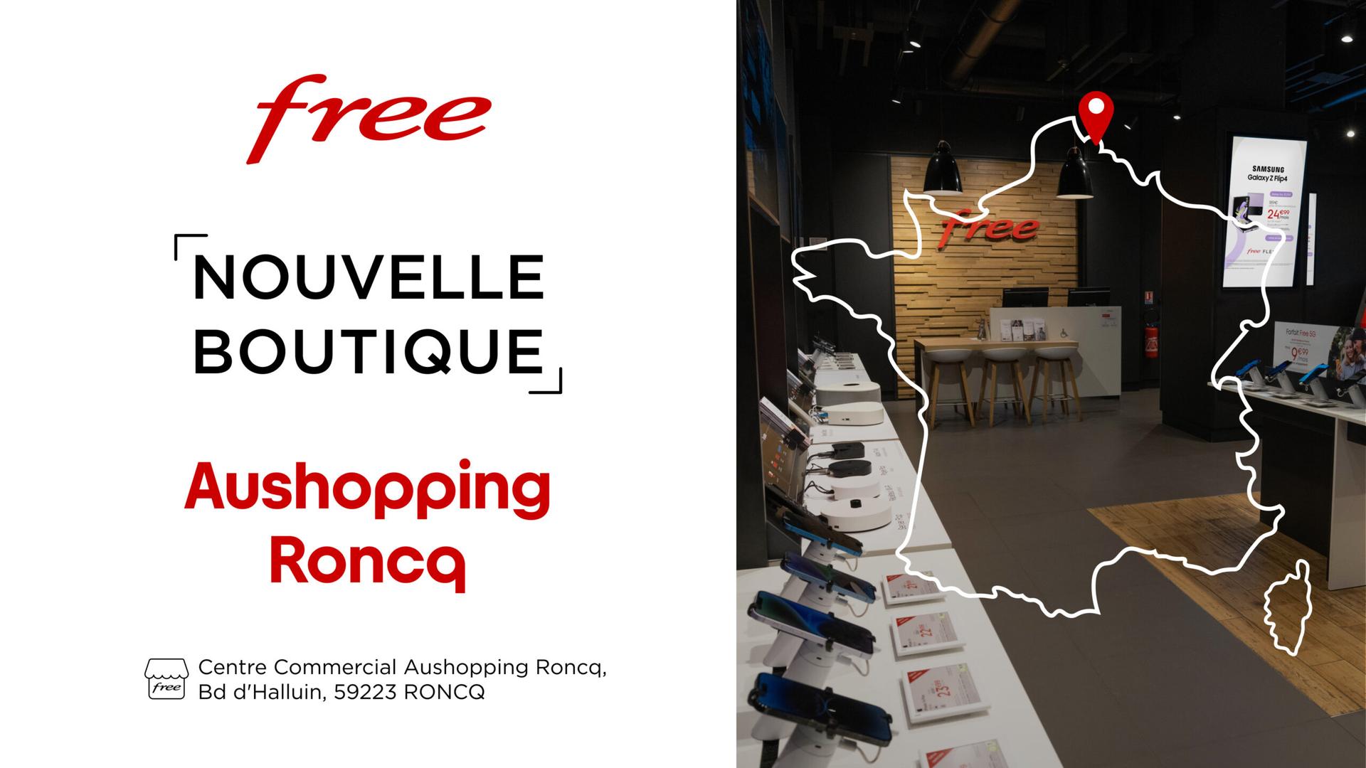 Découvrez la nouvelle boutique Free de Roncq