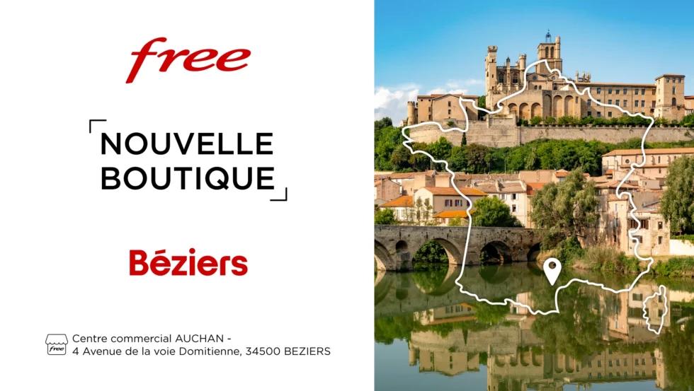 Boutique Free : découvrez la nouvelle boutique de Béziers Auchan !