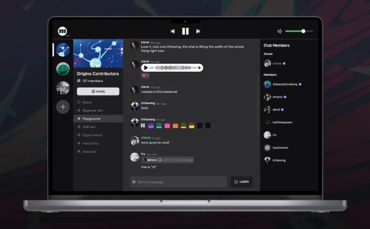 Endlesss Clubs, comme un serveur Discord dédié à la création musicale