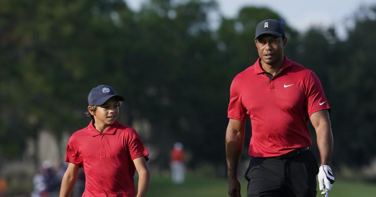 Woods est de retour, et il va jouer avec son fils