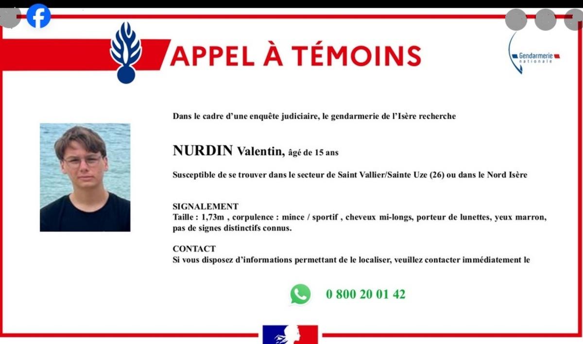 Un couple retrouvé mort en Isère, la Gendarmerie lance un appel à témoins pour retrouver le fils de 15 ans