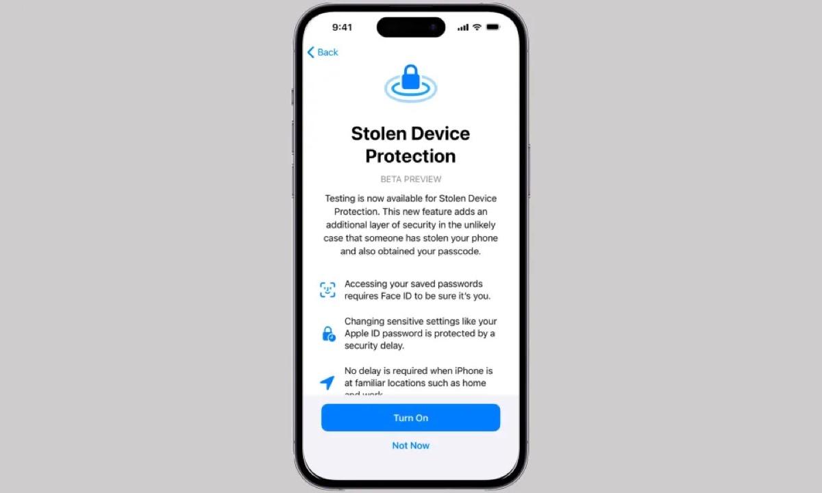 iOS 17.3 compliquera la tâche aux voleurs d’iPhone grâce à sa protection anti-vol