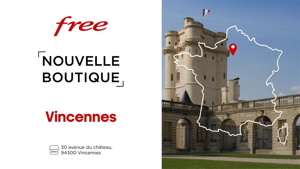 Free ouvre sa boutique à Vincennes, on arrive sur les châteaux de roues !