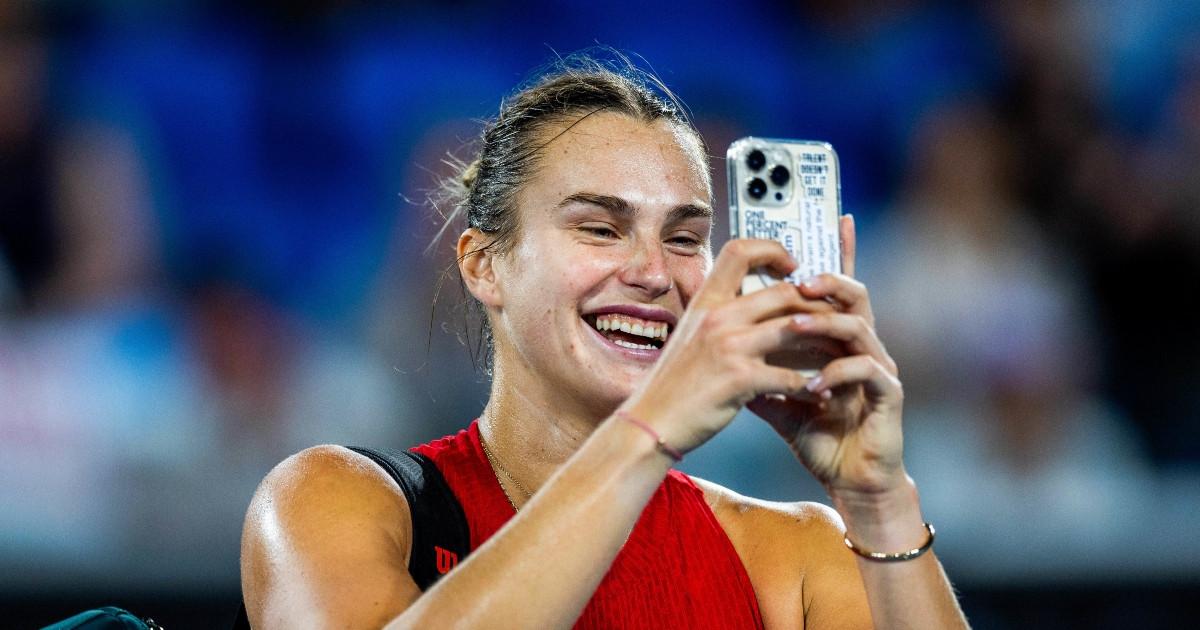 Sabalenka y va tout droit !