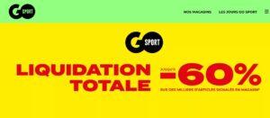 Reprise de Go Sport : l’enseigne réalise une opération de liquidation dans plusieurs points de vente