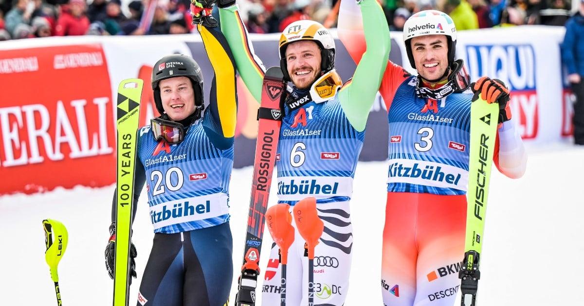 Kitzbühel: Strasser renoue avec la victoire, Steven Amiez se fait un prénom