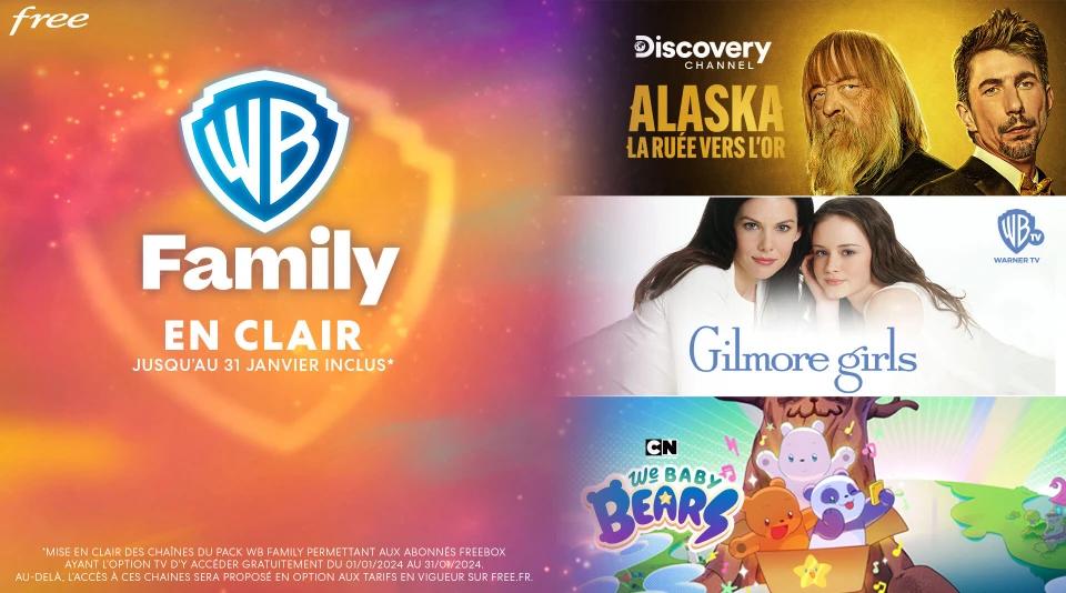 Freebox TV : Découvrez le pack WB Family en clair en janvier !