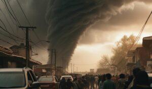 C’est la première fois que l’Indonésie est frappée par une puissante tornade : les images sont terrifiantes !